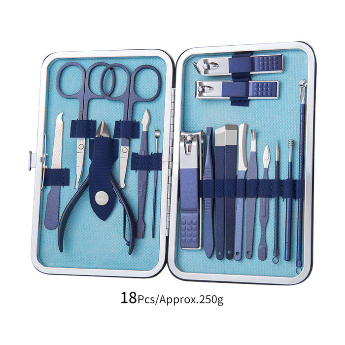 18-Piece Manicure Beauty Set Stainless Steel Nail Clippers Beauty Tools