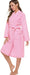 Kimono Bathrobe for Women Terry Cloth Robes Knee Length Towel Bathrobe