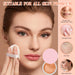 Beauty Blurring Powder, Beauty Pink Setting Powder, Blurring Setting Powder, Beauty Blurring Powder, for All Skin Tones (Orange, A)